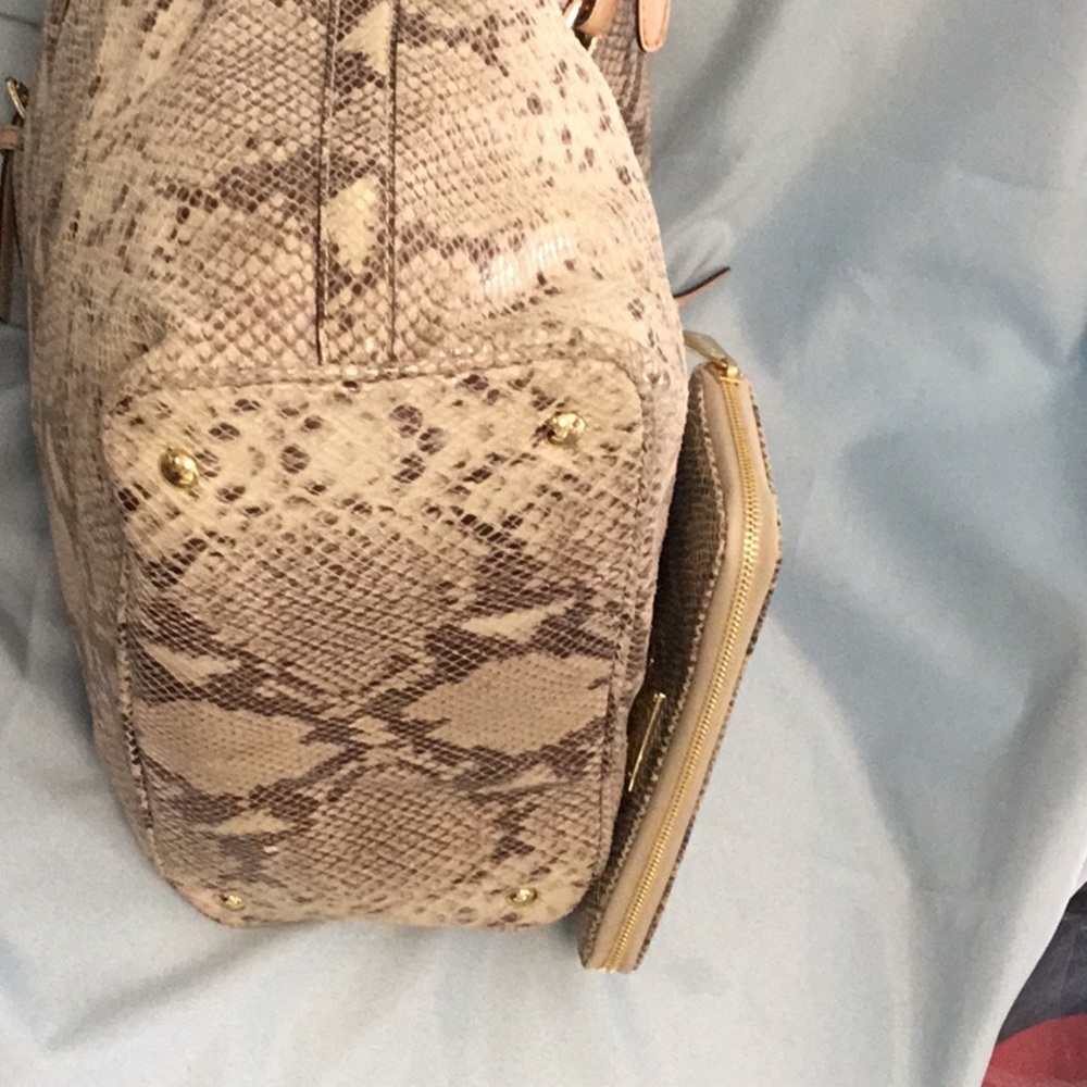Michael Kors Snakeskin Tote. Wallet is sold - Picture 8 of 16